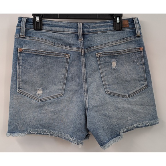 Judy‎ Blue Large Jean Shorts Lot of 2 Distressed Denim Stretch Cut-Off JB150040 - Picture 6 of 7
